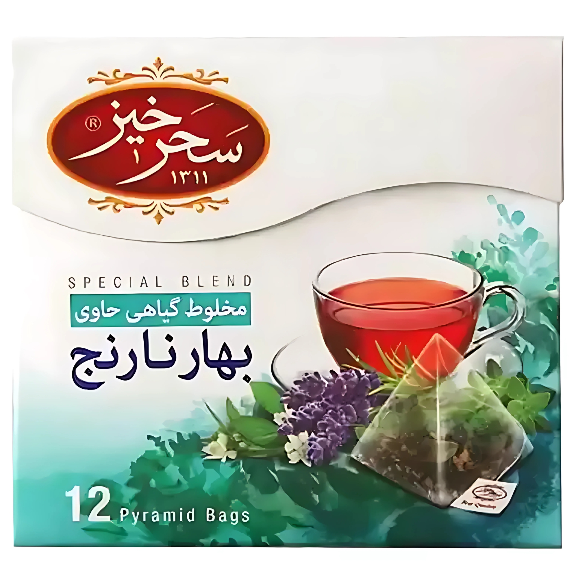 دمنوش مخلوط بهارنارنج و چای ترش سحرخیز 12 عدد
