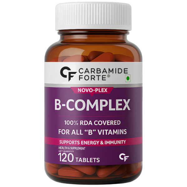 قرص ویتامین ب کمپلکس نووپلکس کاربامید فورته (Carbamide Forte) 120 عددی