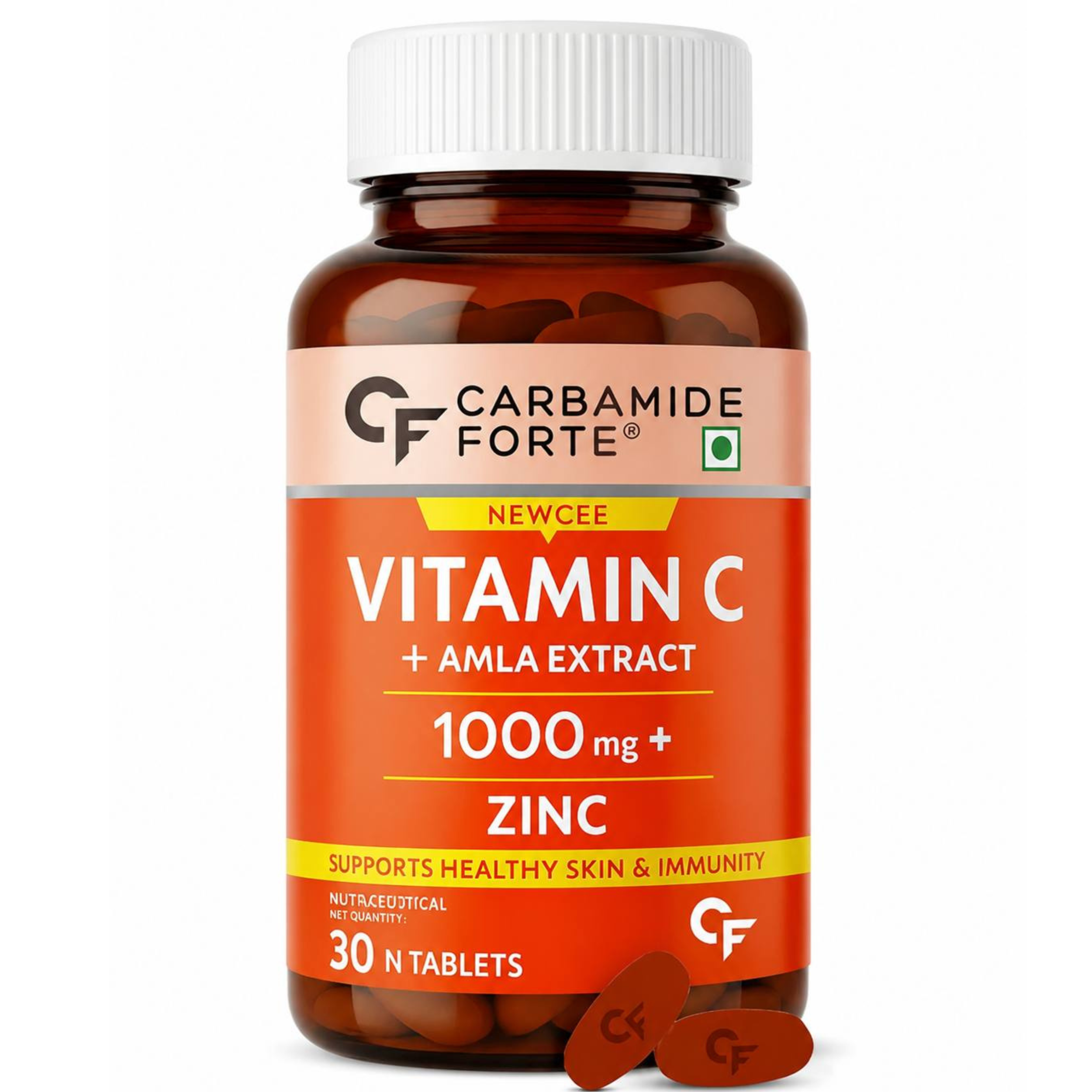 قرص ویتامین C و Zinc کاربامید فورته (Carbamide Forte) 1000 میلی گرم