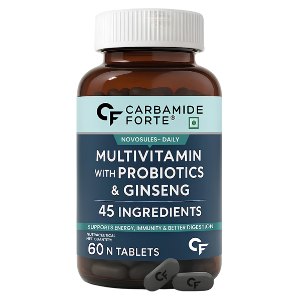 قرص مولتی ویتامین با پروبیوتیک و جینسینگ کاربامید فورته (Carbamide Forte) 45 نوع ترکیب