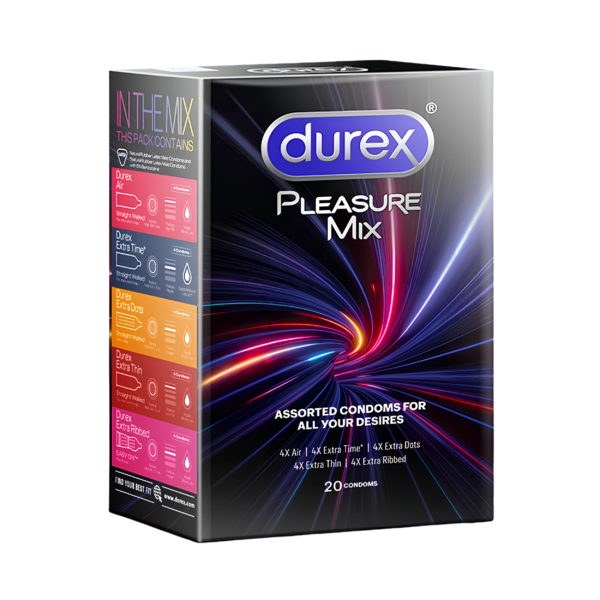 کاندوم دورکس (Durex) مدل پلژر میکس بسته 20 عددی